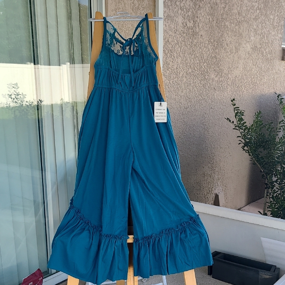 Joyfolie New with aTag Beautiful Green Lace Formal Kids One Piece Size 7.